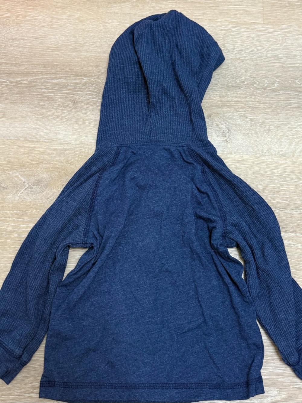Carter's Navy Hooded Henley Pullover - Picture 3 of 3